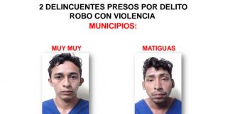 Capturan a 8 personas en Matagalpa señaladas de cometer delitos