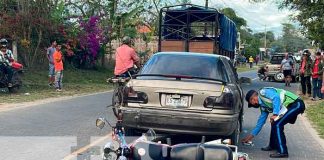 Motociclista resultó herido luego de impactar contra un vehículo en Jalapa