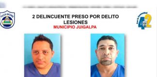 Delincuentes detenidos en Chontales