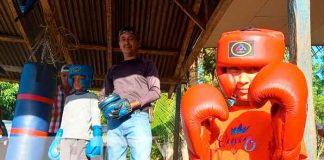 Escuela de boxeo recibe nuevo kit deportivo en San Carlos, Río San Juan