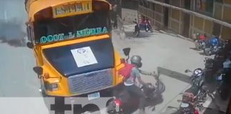 Bus se estrella contra una vivienda en Nueva Segovia