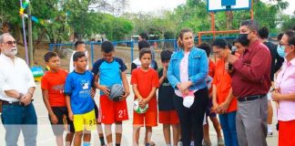 Inauguración de parques en Managua