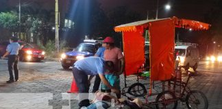 Accidente en el sector del Mercado Huembes en Managua