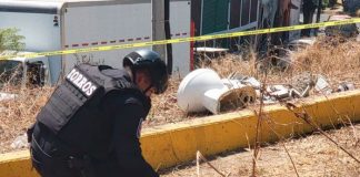 Barredera se encuentra con una granada, mientras limpiaba la zona en México