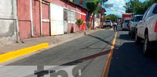 Reparación de calles en barrios de Managua