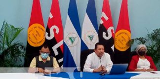 Conferencia de prensa con el Ministerio de Educación en Nicaragua