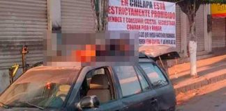 Encuentran seis cabezas humanas sobre un carro en Guerrero, México