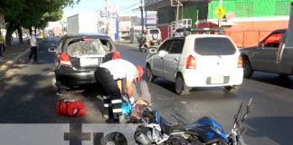 Accidente de tránsito en sector de La Danto, Managua