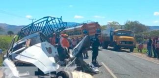 Escenario del accidente mortal en Matagalpa