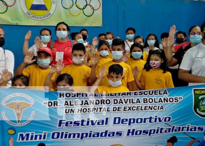 Olimpiadas Hospitalarias con niños y jóvenes en Managua