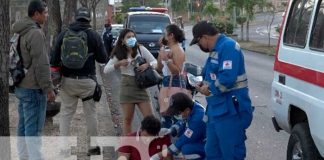 Accidente de tránsito en el sector del Hotel Seminole, Managua