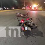 Pareja resultan lesionados tras sufrir fuerte accidente en Managua