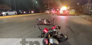 Pareja resultan lesionados tras sufrir fuerte accidente en Managua