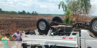 Accidente de tránsito en carretera de Tipitapa dejó una pareja lesionada