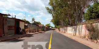 Alcaldía inauguró junto a las familias proyecto vial en Distrito VI, Managua