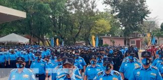 Homenaje de la Policía Nacional de Nicaragua a oficiales caídos