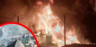 Voraz incendio consume 41 negocios en mercado de Comayagüela, Honduras