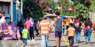 Inauguración de nuevas calles en barrios de Managua