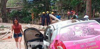 Aparatoso accidente en San Ramón, Matagalpa