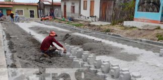 Obras de mejoramiento vial en calles de Matiguás, Matagalpa