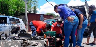 Por "tirarse" el ALTO provocó un accidente de tránsito en Managua