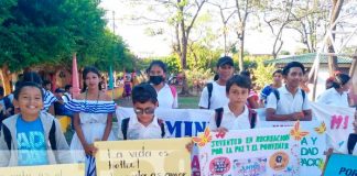 Realizan carnaval "Mi vida sin drogas" en la Isla de Ometepe