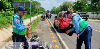 Accidente deja a tres lesionados en Carretera Nindirí a Sabana Grande