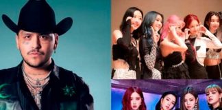 Christian Nodal en colaboración con bandas K-Pop