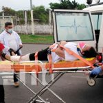 Mujer resulta con fractura tras accidentarse en Managua