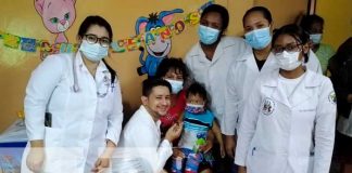 Celebración de cumpleaños desde el hospital de Bluefields