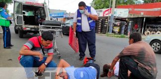 Accidente de tránsito en el sector de ENABAS, Managua