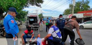 Accidente de tránsito en el sector de ENABAS, Managua