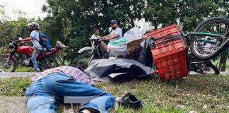 Accidente de tránsito en una comunidad de Jalapa