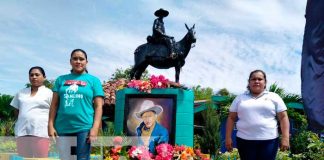 Homenaje al General Sandino desde la Isla de Ometepe