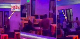 En video: Mujer saca a su esposo de un prostíbulo 'casi desnudo'