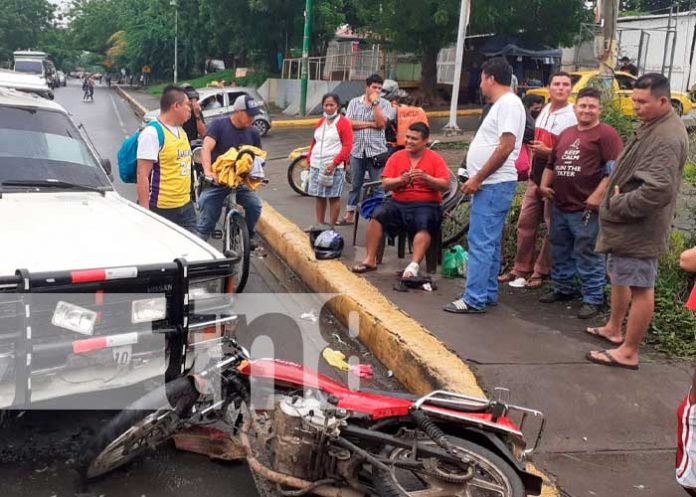 Dos lesionados por accidente de tránsito en Tipitapa