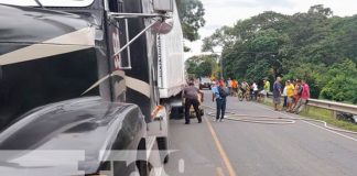 Explosión de llantas deja un lesionado y daños materiales en Nandaime