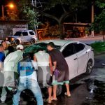 Vivo de milagro y sin golpe tras volcarse en la pista de Waspan Sur, Managua