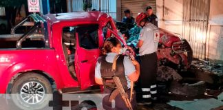 Managua: Vivo de milagro tras quedar prensado en aparatoso accidente