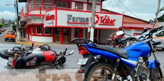 Encontronazo entre dos motos dejó un lesionado en Juigalpa, Chontales