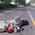 Foto: Choque entre motocicleta y camioneta deja lesionados en Tipitapa / TN8