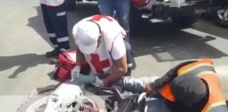 Motociclista resulta lesionado al ser impactado por un taxista en Carazo