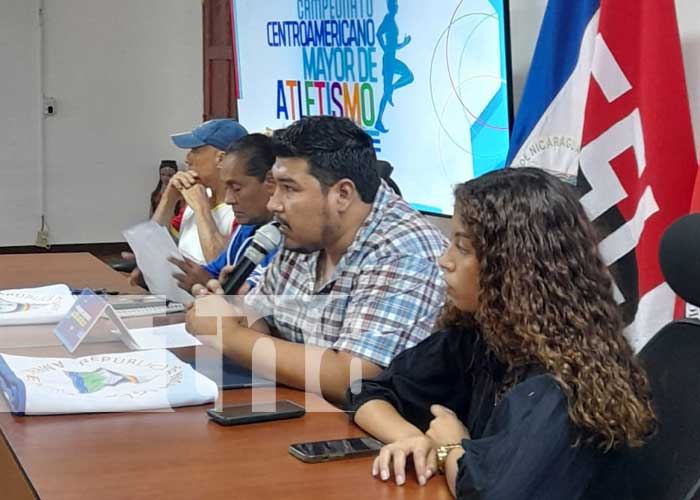 Conferencia de prensa sobre Campeonato de Atletismo en Nicaragua