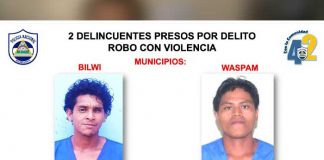 Personas detenidas por cometer delitos en Bilwi