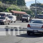 Escena de accidente de tránsito en Managua