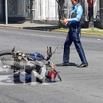 Accidente de tránsito en sector de Las Palmas, Managua