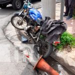 Motociclista lesionado al tirarse Alto en una intersección de Managua