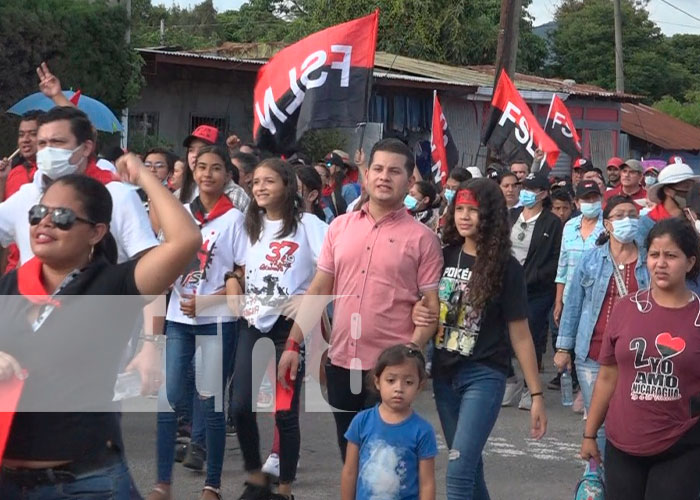 Familias de Estelí conmemoran el mes de Julio Victorioso