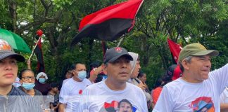 Marea roja y negra desborda las calles de Ticuantepe