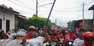 Con inmensa caminata, familias de Nandaime celebran el 43/19